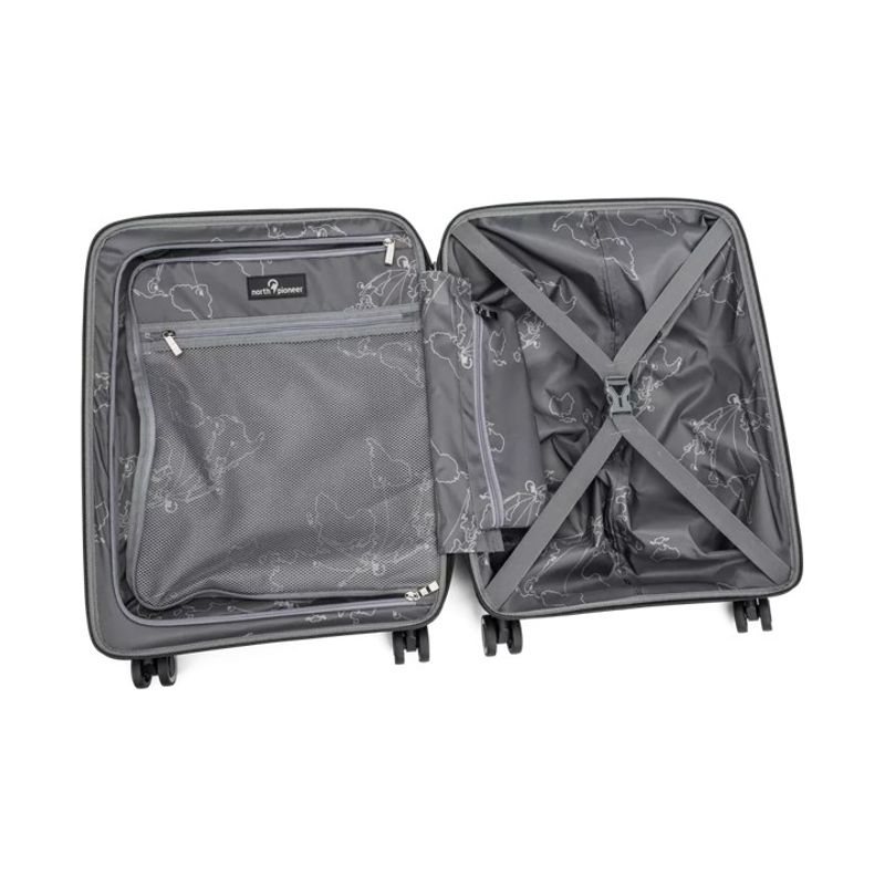North Pioneer Oslo Kabinkoffert Laptoplomme, 4 hjul, 55 cm, 31L