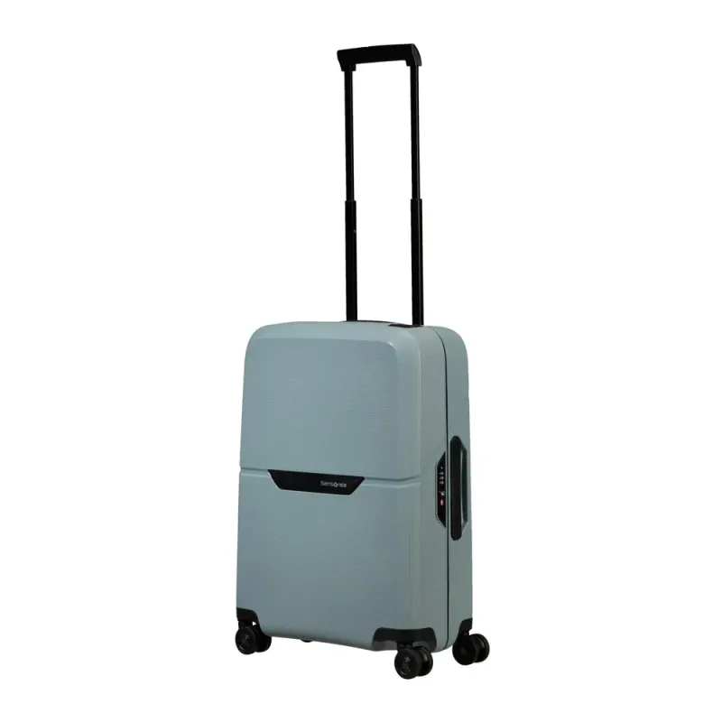 Samsonite Magnum ECO hard Kabinkoffert 55 cm 4 hjul Isblå